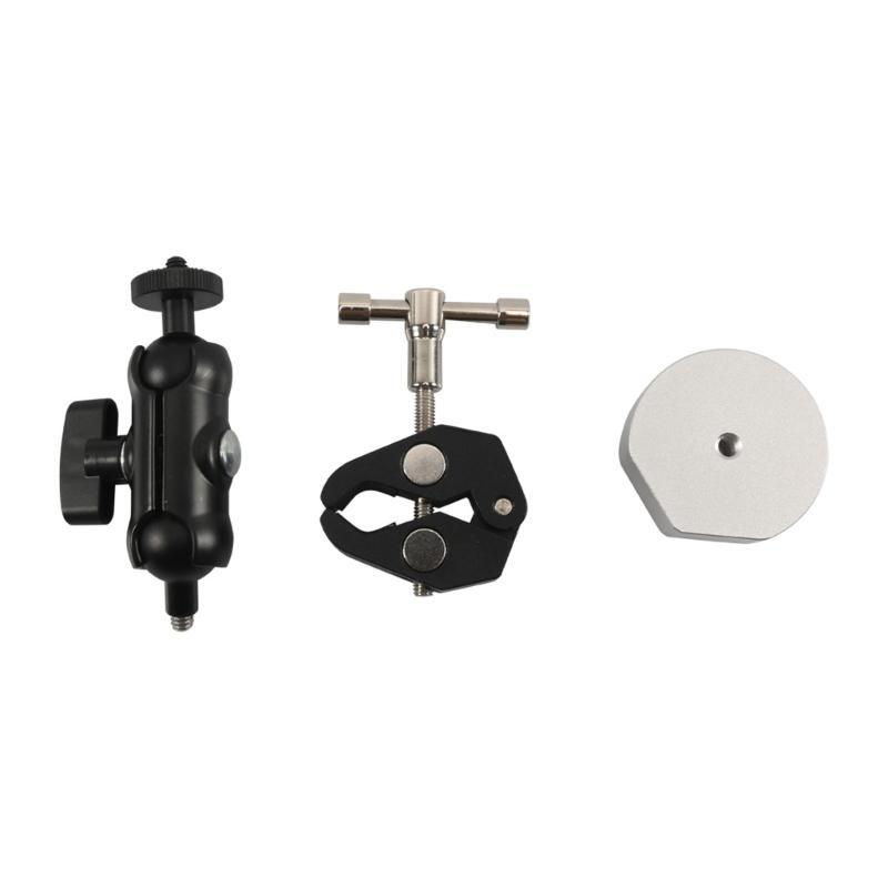 Support de fixation rotatif à 360 degrés, pince de fixation pour mini pince en aluminium robuste pour yacht/garde-corps