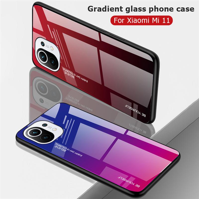 For Xiaomi 11 13 Case Protective Tempered Glass Cover For Xiaomi Mi 11 Ultra 11 Lite 5g Ne 12 12x 12T 11T Pro Case Luxury Cover