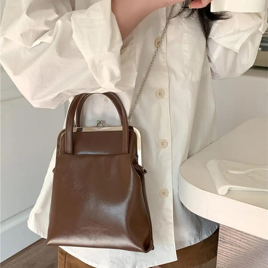 

Мягкая искусственная кожа сумка через плечо сумки-клипсы сумки-рамки сумки через плечо сумки-клапаны цепи