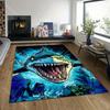 Ferocious shark lunging forward Pattern Rug Carpets for Bedroom Living Room Sofa Mat Creative Door Mat Cloakroom Home Decor