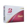 Bridgestone SUPER STRAIGHT 2025 (T5GX) Pearl White golf balls, 2 dozen, 24 balls, with original cleaning sheet set