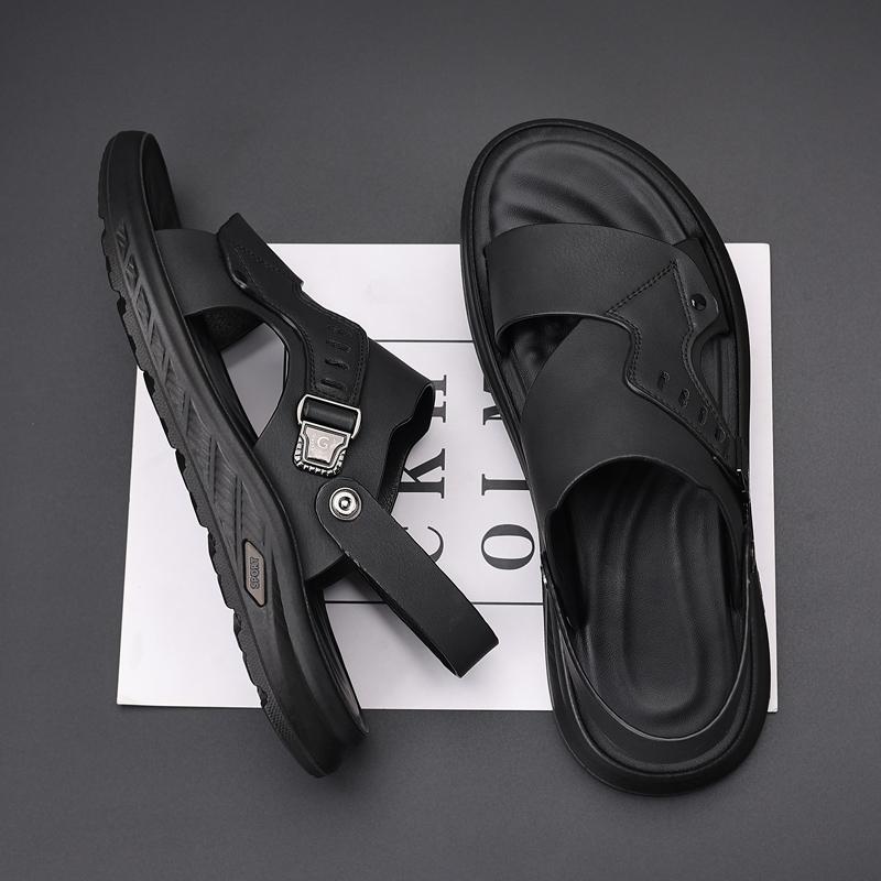 Fashion Men's Slippers Summer New Sandals Light Adult Thick-soled Beach Shoes Non-slip Open-toe Sandals for Outdoor