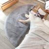 Luxury Thickened Round Faux Rabbit Fur Carpet for Living Room or Bedroom