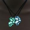 Flame Dragon Animal Necklace Pendant for Women Men Luminous Dragon Necklace Glow Dark  Dragon Jewelry Gifts