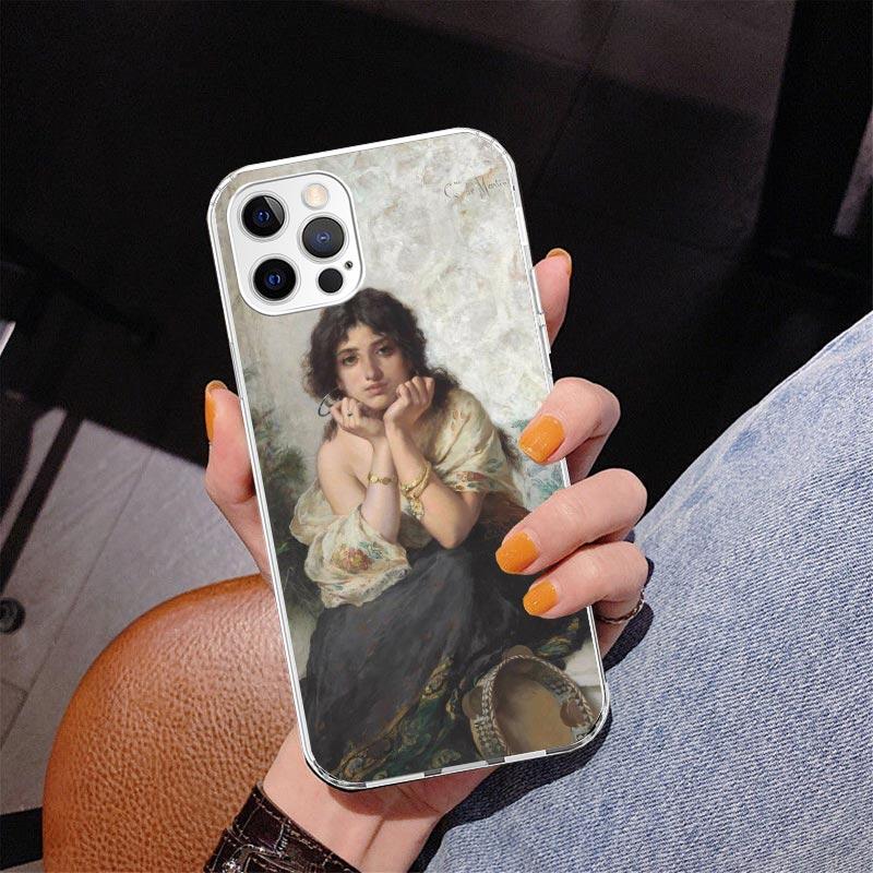 Paint Art Renaissance Phone Case For iPhone 17 Air 16 Pro Max 16E 15 + 14 Plus 11 12 13 Mini 7 8 SE Gift Print Cover Fundas 17 A