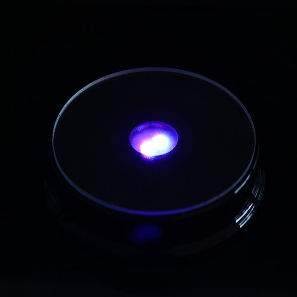 Props Gift Showing DIY Colorful Luminous Base LED Ornament Display Stand Crystal Light Base