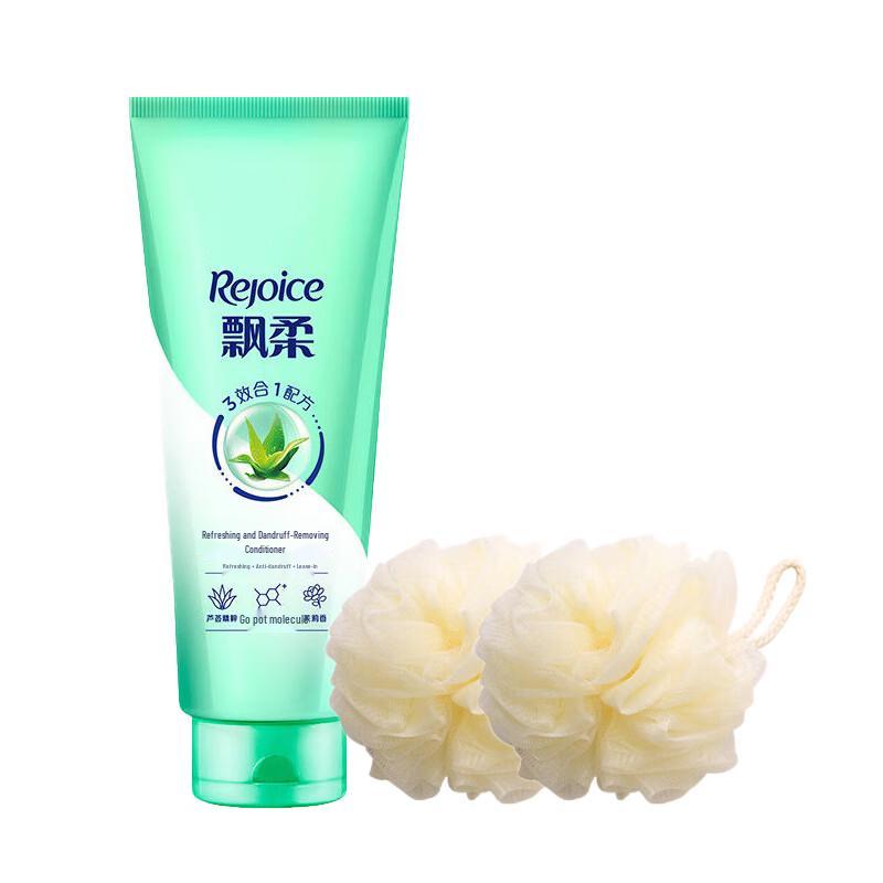 Rejoice Clarifying Anti-Dandruff Conditioner, 400g with 2 Bath Sponges