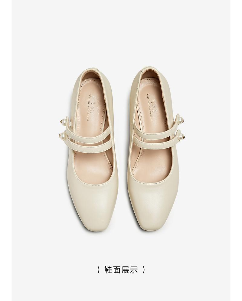 TATA/He She 2025 Spring Women's French Style Mary Jane Shoes