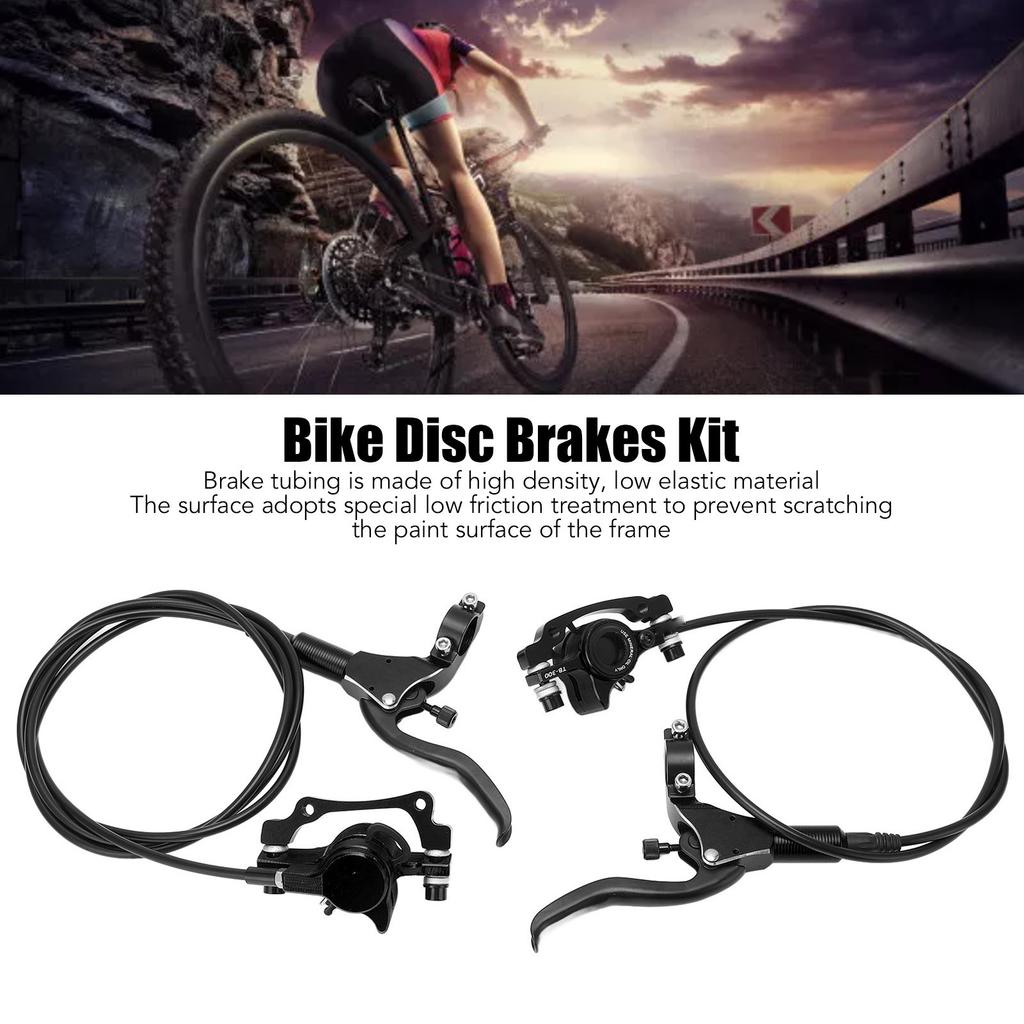 Hydraulic Brake Set High Density Sensitive Wear Resistant Mountain Bike Disc Brake Kit for Replacement