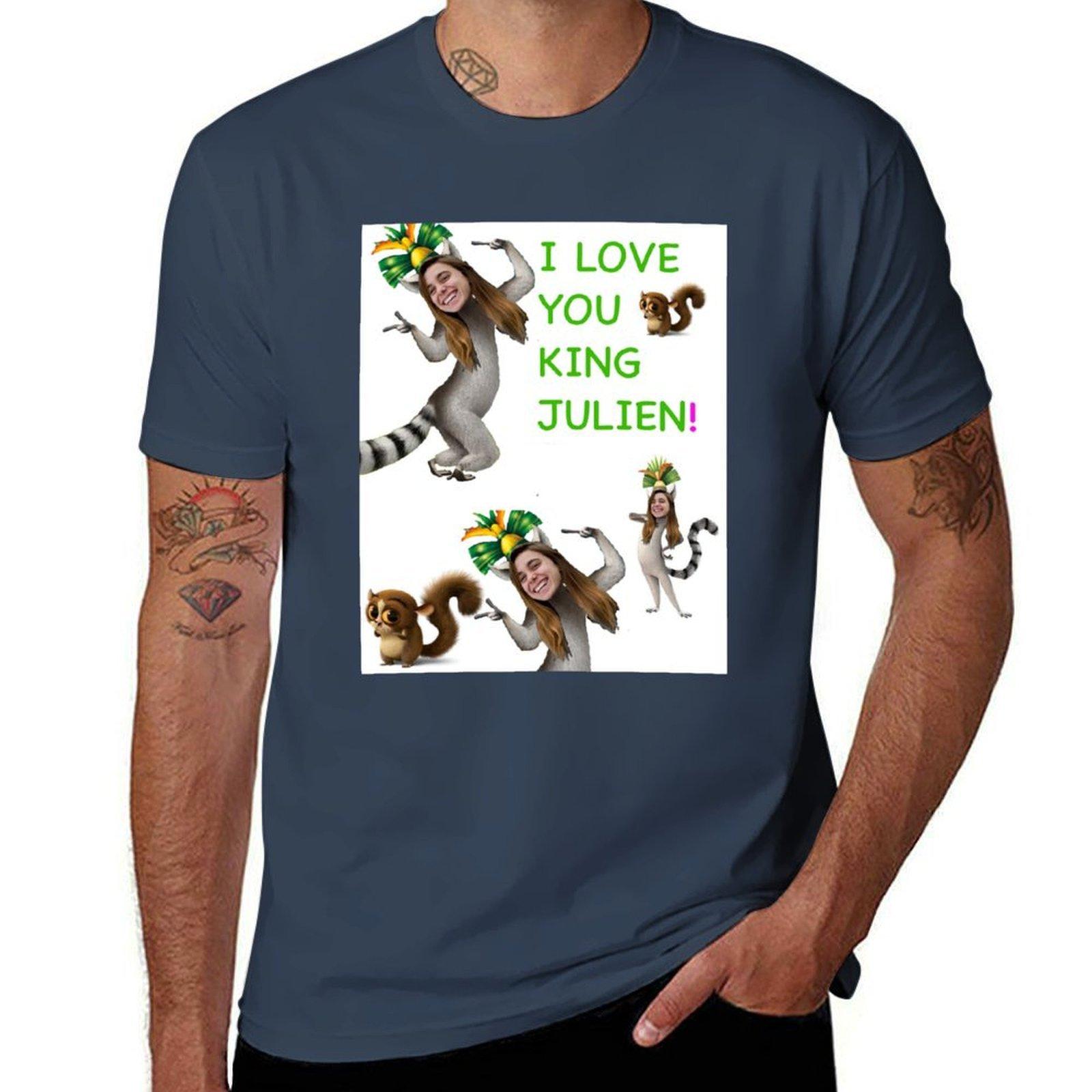 I Love You King Julien Baker Tshirt Quick Dry Outdoor Sports Tshirt S