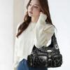 Commute PU Sewing Thread Zipper Classic Women Shoulder Bag 2026 Spring High Quality Large Capacity Shopper Fashion Handbag Solid Color Crossbody Bags