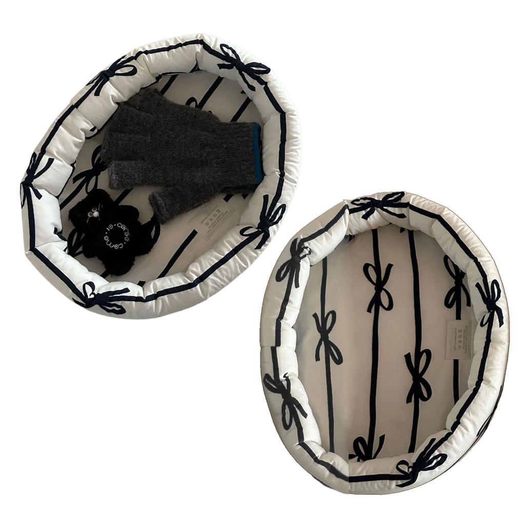 Elegant Butterfly Bowknot Storage Basket Fashion Accessory for Organizing Small Items In Home and Office Daily Use