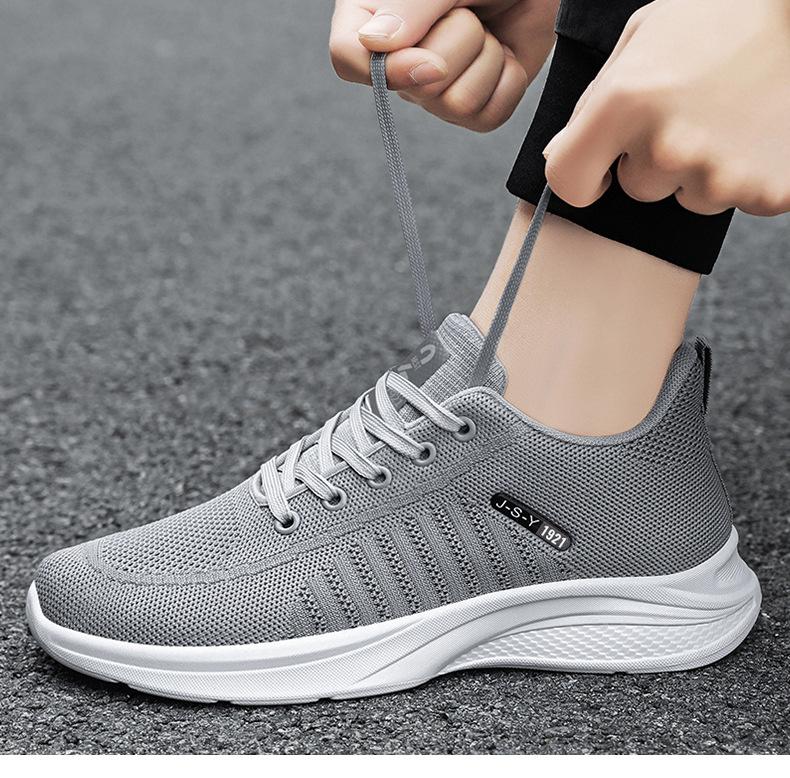 Men's Shoes Cool Platform Running Sneakers Men Breathe Casual Shoes  Street Athletic Walking Sneakers Men High Quality 8 cm nero