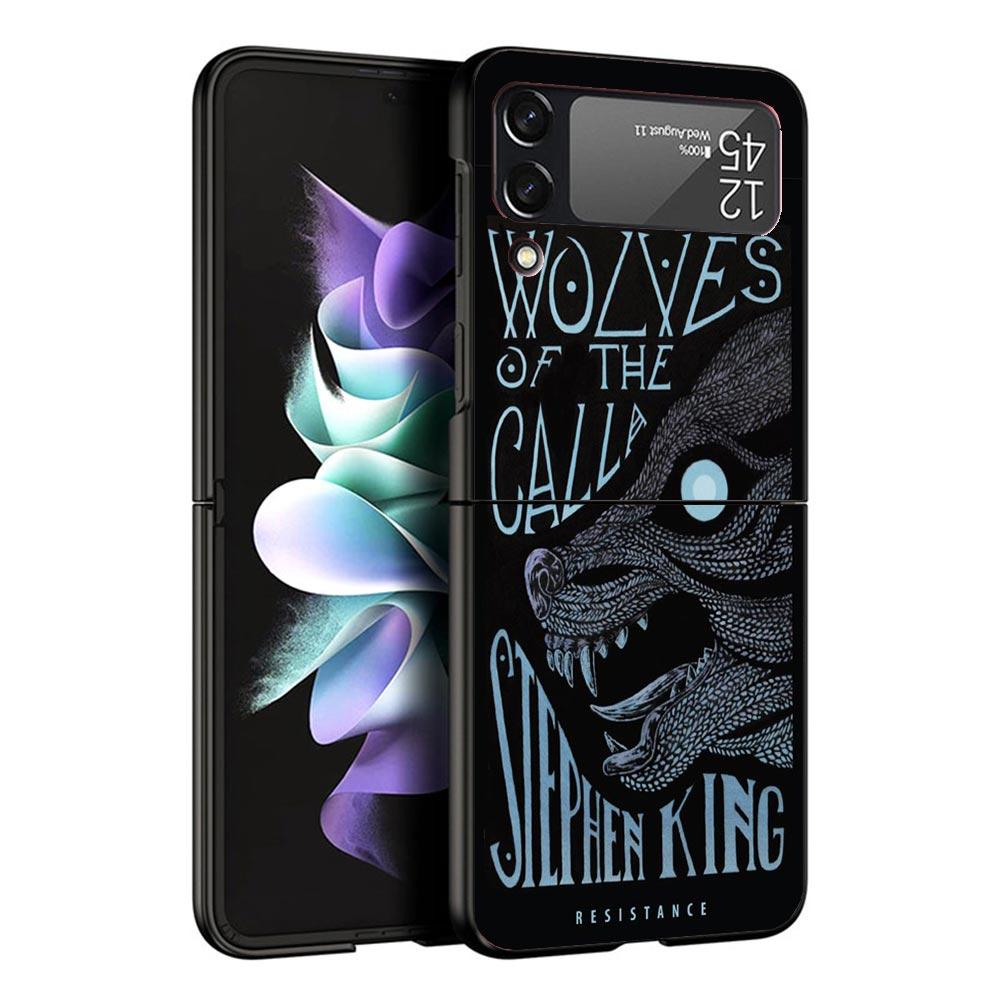Stephen King The Dark Tower Black Phone Case For Samsung ZFlip7 ZFlip6 ZFlip5 ZFlip4 ZFlip3 5G Hard Protective Galaxy Z Flip 3 4