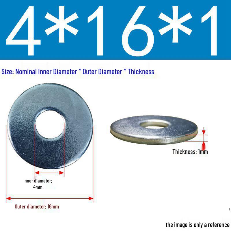 Galvanized Flat Metal Washer Spacer M3-M60