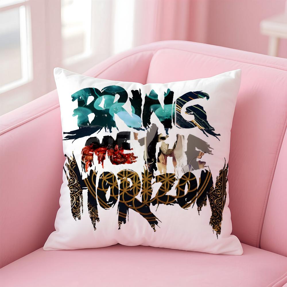 b-Bring Me The Horizon Cushion Cover Comfortable Reversible Pillow Cover Ideal for Car Sofa Bedroom & Beyond