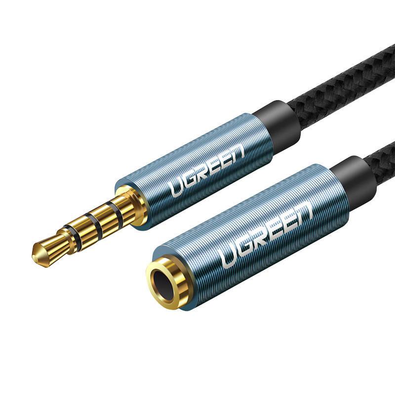 Ugreen Av118 Przedłużacz Audio Aux Jack 3,5 Mm, 2M (Czarny)