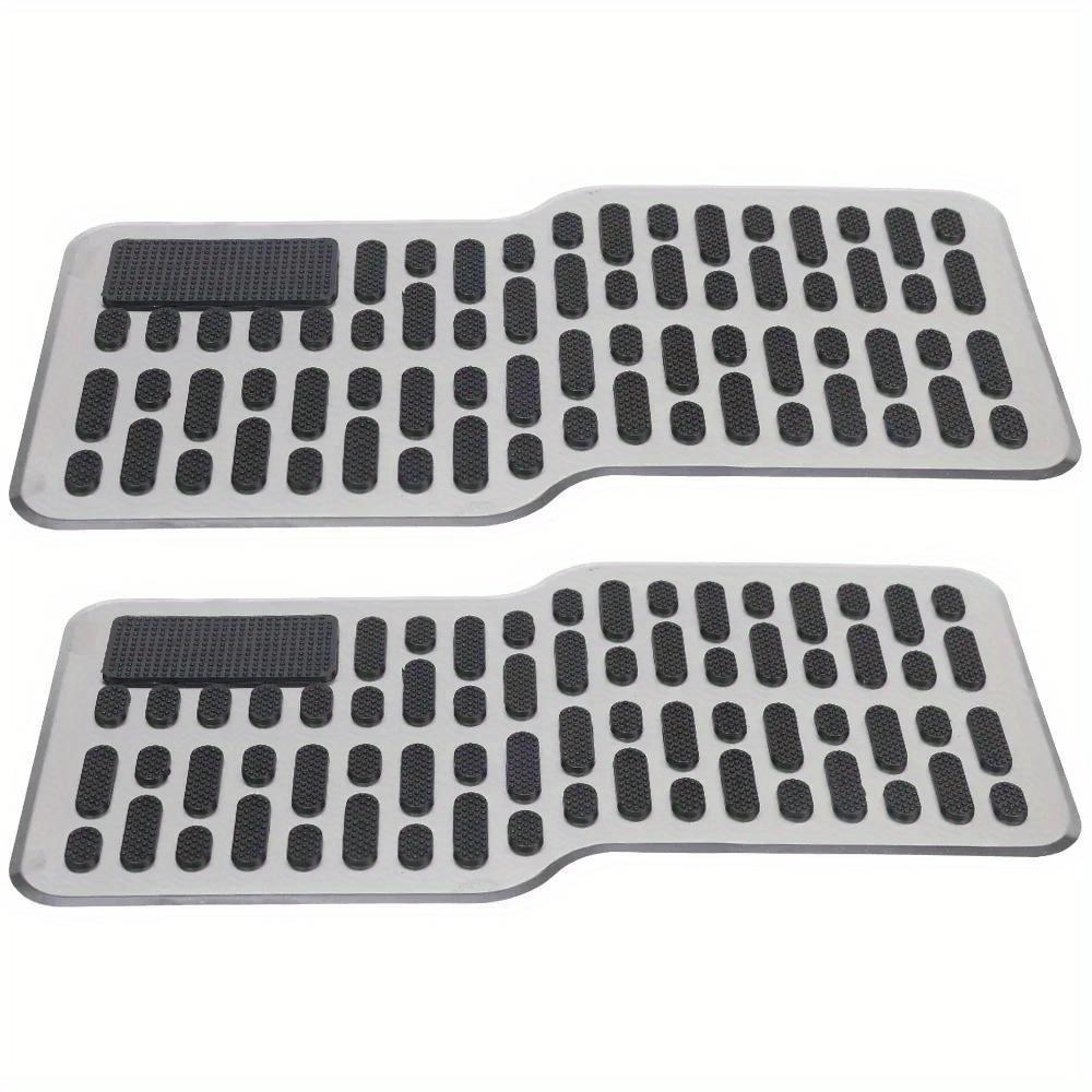 

2 шт. Автомобильная подставка для ног, педальная пластина, напольные коврики, нескользящая нержавеющая накладка для пятки для грузовика, внедорожника, автомобиля, ремонт, защитный коврик для ног 2pcs