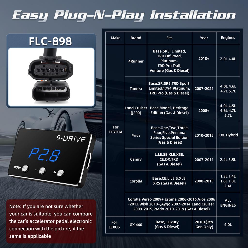 F1 Car Electronic Throttle Controller Racing Accelerator Potent Booster For Dodge For Chrysler Tuning Parts Accessory