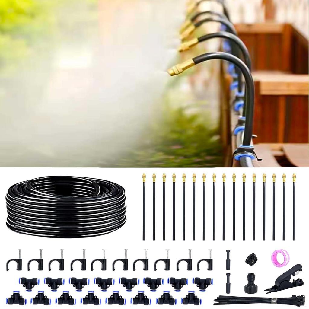 Universal Adjustable Micro-Atomizing Sprinkler Set for Irrigation, Cooling, and Humidification
