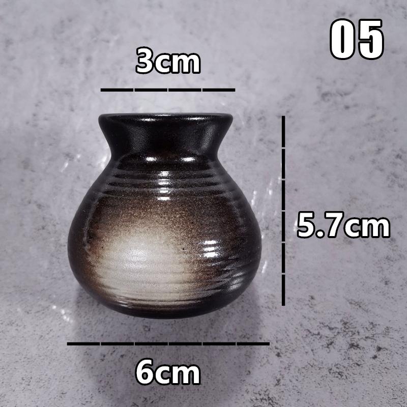 Sushi Shop Sashimi Plate Decor Small Bottle Dry Ice Barrel Ceramic Toothpick Holder Japanese Style Fruit Picks Container Jar Box