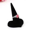 Velvet Jewelry Display Rack Organizer Ring Display Stand Jewelry Props Rings Display Holder  Gift