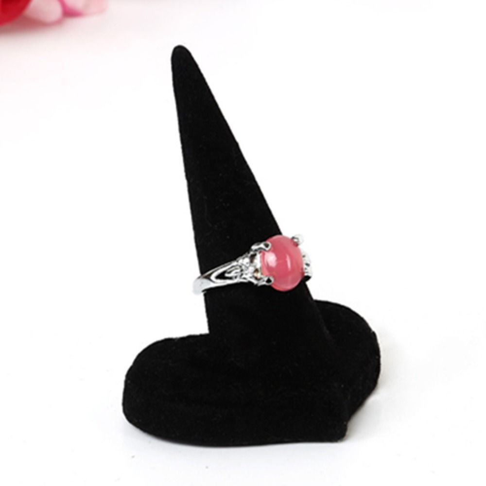 Velvet Jewelry Display Rack Organizer Ring Display Stand Jewelry Props Rings Display Holder Gift