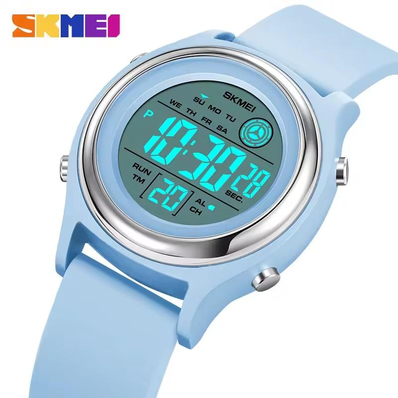 SKMEI 2094 Modny Codzienny Damski Żywiczny Zegarek na Rękę Relojes Para Mujer Cyfrowy LED Damski Sportowy Wodoodporny 5ATM Zegarek dla Kobiet
