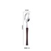 304 stainless steel wooden handle small waist bright chicken wing wood knife, fork and spoon western tableware steak knife and fork four-piece set