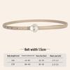 2026 Women's 1.5cm Thin Korean Style Casual Pants Belt - Simple and Versatile for Students
