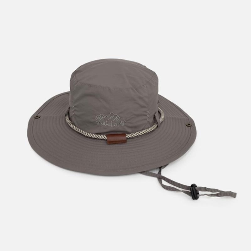 Bucket Hat Men Women Sunscreen Fishing Hat Outdoor Summer Breathable Fisherman Cap Hiking Climbing Camping Uv Protect Windproof