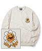 TRIPSHION Melting Daisy Logo Crew Neck - Ivory