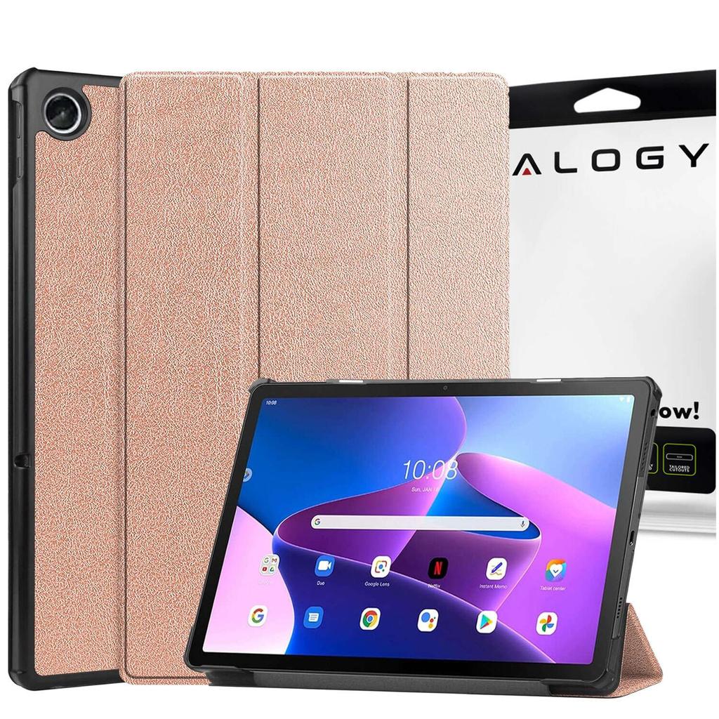 Etui Na Tablet Lenovo Tab M10 Fhd Plus 10.6 3 Gen 3Rd 3Gen 2023 Tb-125Fu / Tb-128Fu Case Book Cover Różowe Złoto