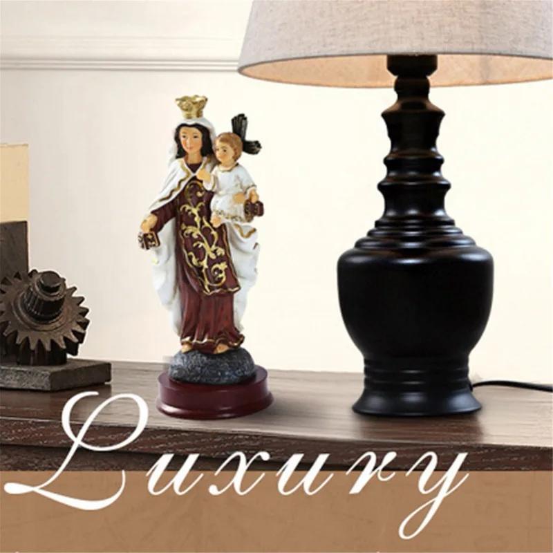Harz Madonna Gesegnete Heilige Jungfrau Unsere Liebe Frau von Maria Statue Figur Christus Tischplatte Statue Figur Harz Ornament