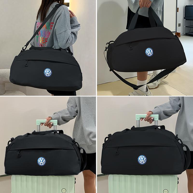 swe3Men Women Nylon Luggage Storage Bag Travel Gym Sport Pouches For Volkswagen VW Passat Golf Tiguan Polo Scirocco Jetta CC Touran