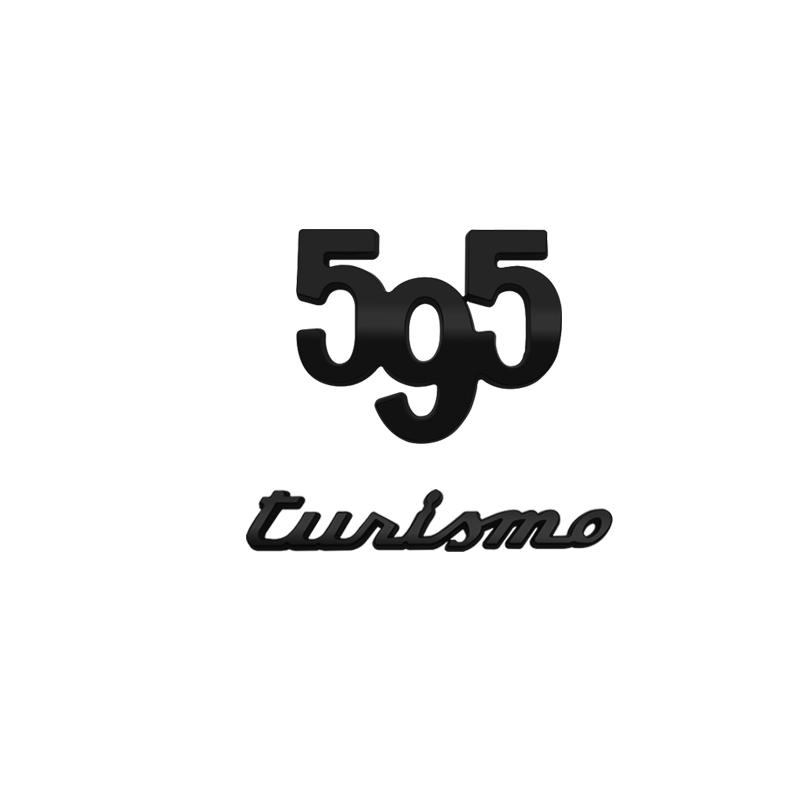 Car Sticker Metal 595 Logo Emblem Badge Trunk Decal For Abarth 695 595 Turismo Competizione 70th Anniversary