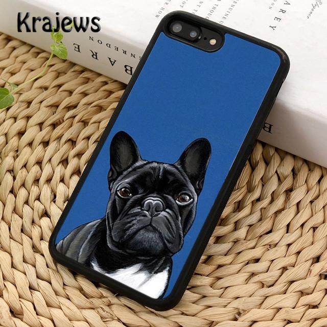Krajews French Bulldog Funny Soft Phone Case Cover For iPhone 14 6s 7 8 Plus XR XS 11 12 13 Pro Max Samsung Galaxy S21 S22ultra