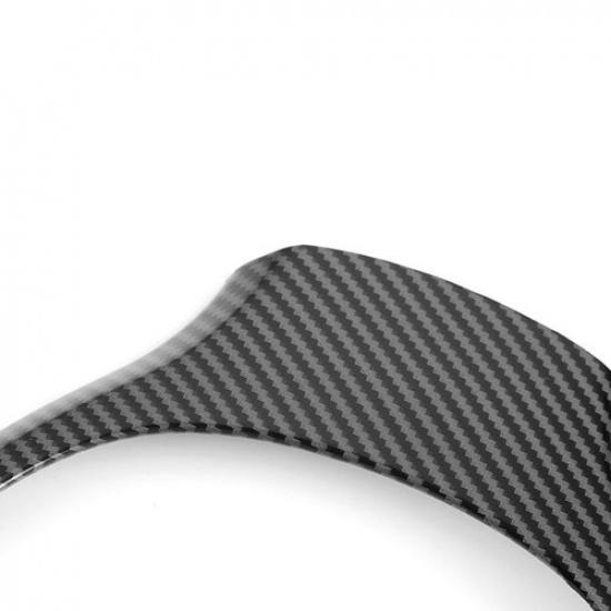 Carbon Fiber Style Steering Wheel Cover Trim For BMW 5 7 Series F10 F11 F01 F02