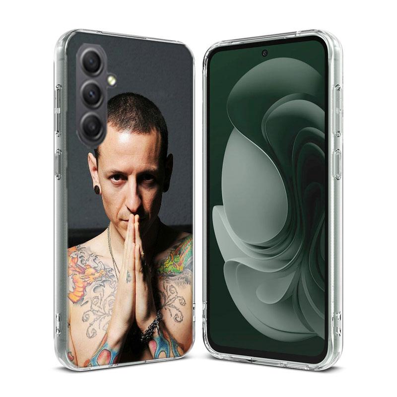 Singer C-Chester Bennington Phone Case for Samsung A16 A26 A36 A56 A17 A37 A57 A07 A06 A02S A03 A04S A05S Galaxy Note 20 10 A50S