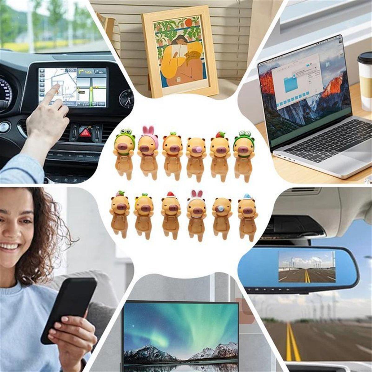2025+ Capybara Small Animal Doll Car Navigation Screen Decoration Car Center Console Navigation Decoration China Mainland
