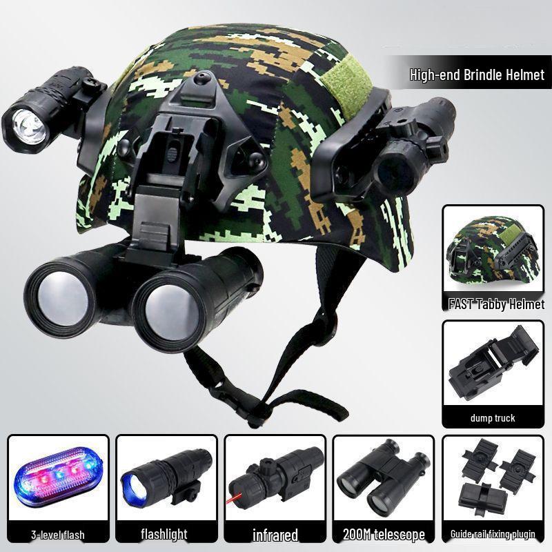 Kids' Tactical Helmet - Special Forces Action Version, Lightweight Military Fan Design with Mickey for Child's Combat Play
