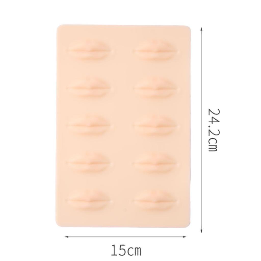 Handwerkerherz Hochwertige Silikon Microblading Übungshaut für Augenbrauen, Eyeliner und Lippen - Verdickte Simulationshaut.