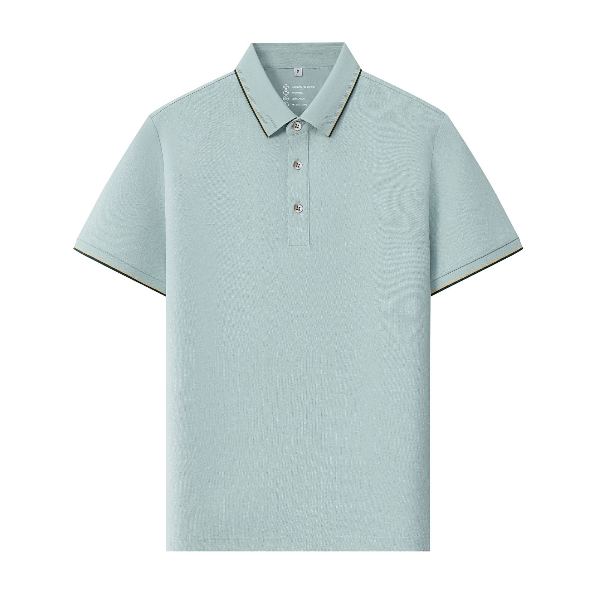 

180 г/м² хлопковые рубашки поло с индивидуальным рисунком и принтом для мужчин 6XL светло-зеленый