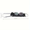 4pcs Three in one outdoor button with compass and thermometer, durable ABS/aluminum material, easy to carry, can be hung on a backpack