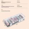 Acrylic Contact Lens Organizer with 7 Separate Compartments Dustproof Lid for Safe Storage Carry