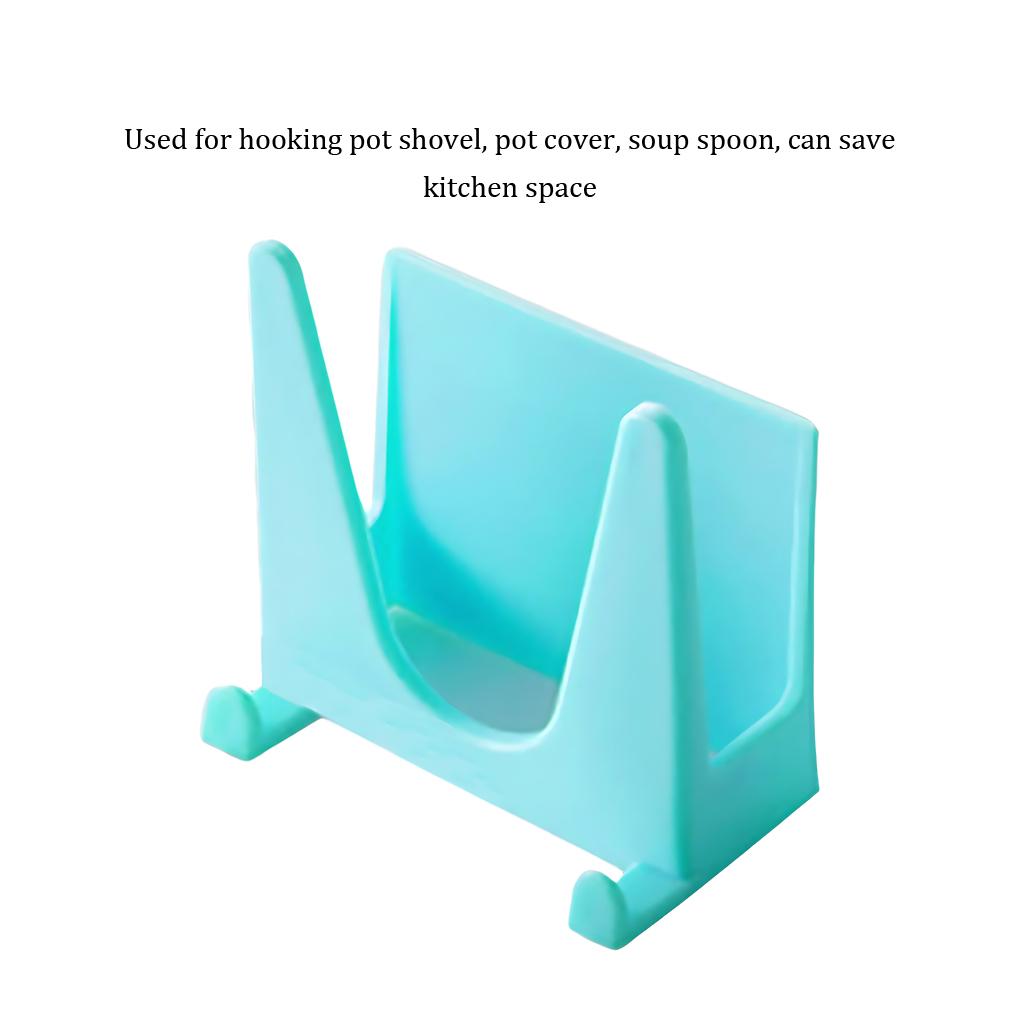 Plastic Shelf Pot Shelf Cover Holder Bracket Pan Pot Cover Rack Lid Cover Stand