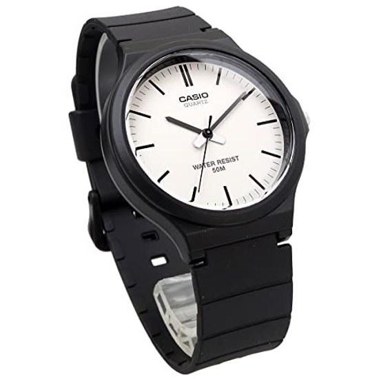 Casio Standard Analog Quartz Wristwatch MW-240-7EV No Gift Box Mens Black White Overseas Model
