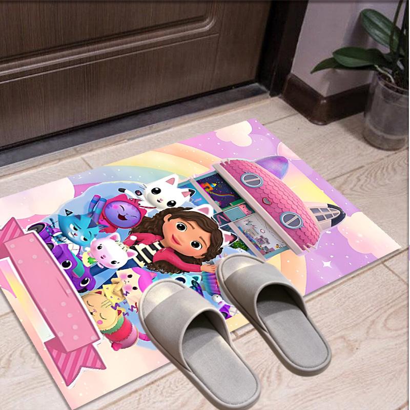 Gabby's Dollhouse Pattern Rug, Indoor/Outdoor Mat, for Picnic, Gameroom, Bedroom, Office, Living Room, Home Decor Carpet, Birthday Gift