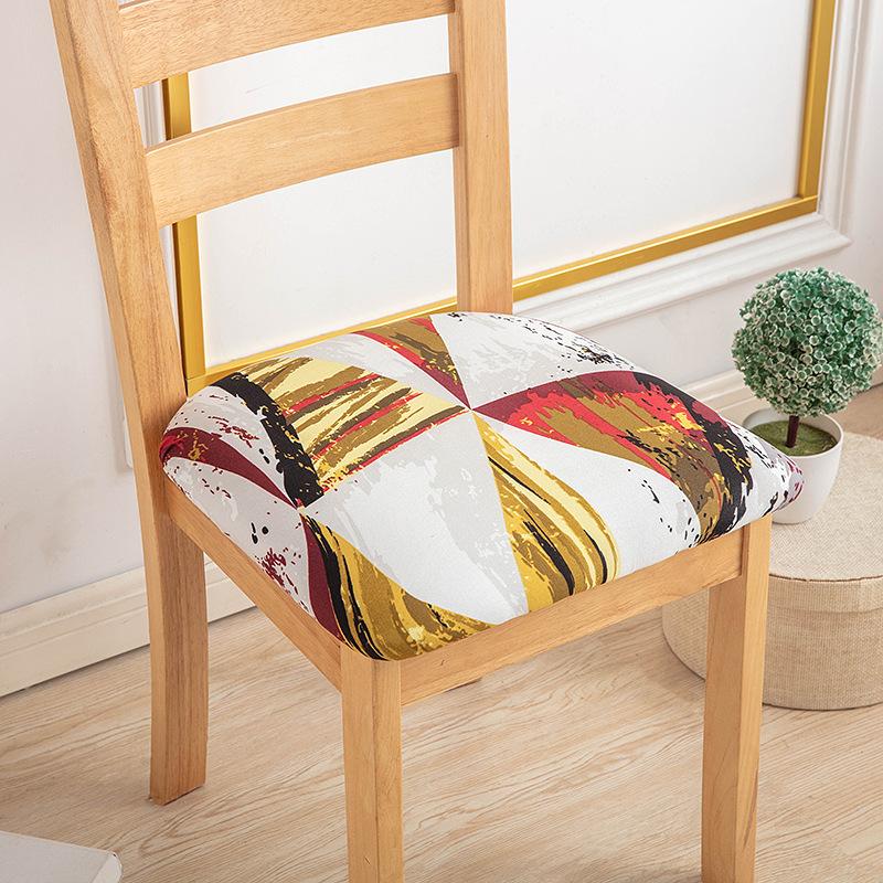 160G Printed Elastic Hotel Household Chair Cover Amazon Anti-Fouling Cushion Cover Chair Cushion Cover