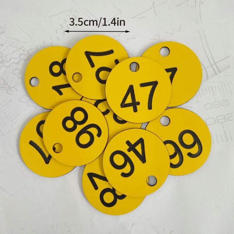 10/20/50/100Pcs Numbered Sign Labels Beehive Tags Garden Box Mark With Hole Plant Markers Bee Hive Mating Box Mark Garden Tools